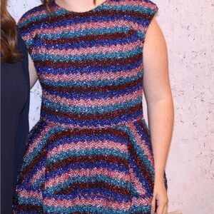 Multicolor Striped Women's Dress